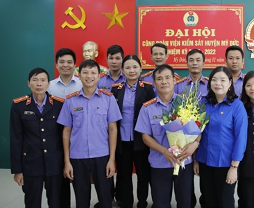 Đại hội Công đoàn Viện KSND huyện Mỹ Đức nhiệm kỳ 2017-2022